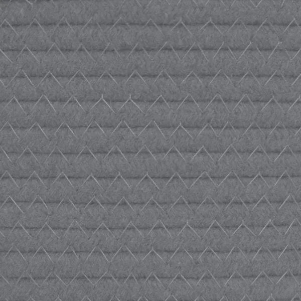 Aufbewahrungskorb Grau Weiß 38 x 46 cm aus Baumwollseil