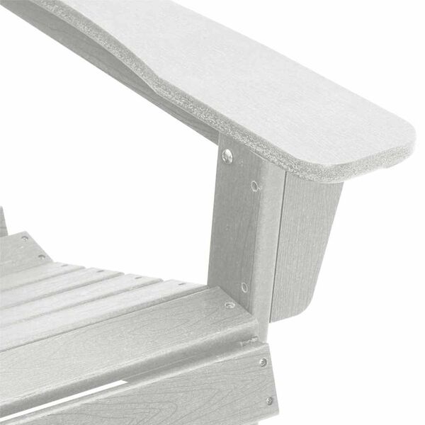 Adirondack Gartenstuhl Weiß aus HDPE mit Fußstütze 82 × 74 × 92 cm