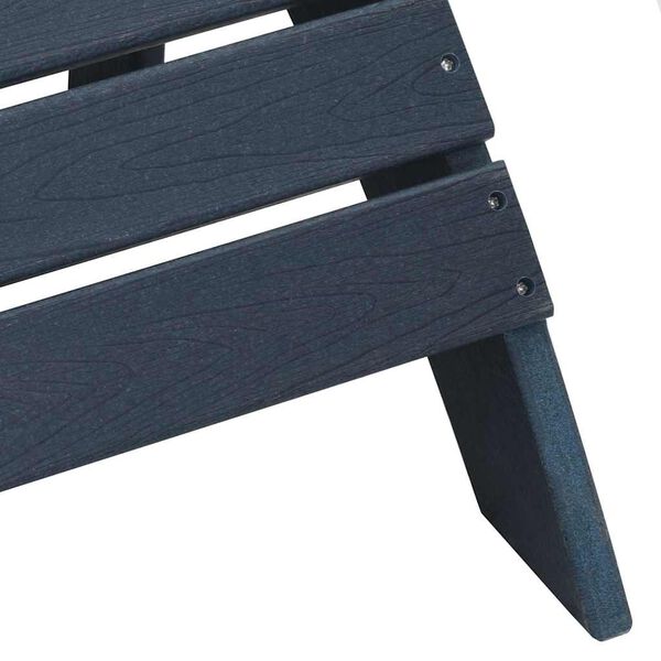 Adirondack Gartenstuhl Dunkelblau aus HDPE mit Fußstütze 82 × 74 × 92 cm
