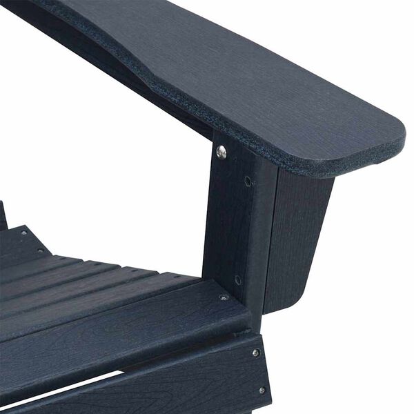 Adirondack Gartenstuhl Dunkelblau aus HDPE mit Fußstütze 82 × 74 × 92 cm