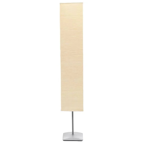 Stehleuchte 135 cm Beige Reispapier 2-flammig E14 Stehlampe mit Fußschalter