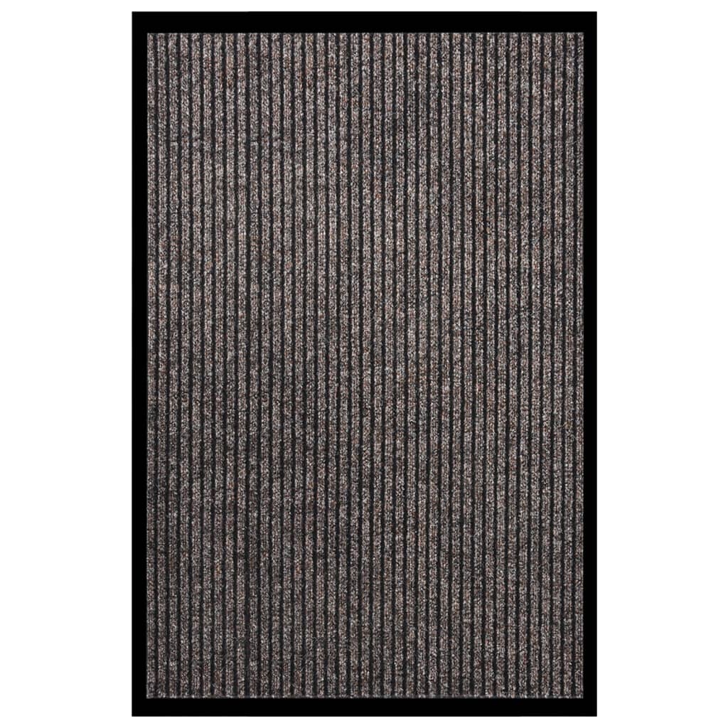 Fußmatte Gestreift Rutschfest Polypropylen Beige 80 x 120 cm