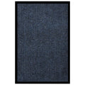 Fußmatte Gestreift Rutschfest Polypropylen Blau 80 x 120 cm