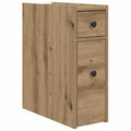 Badschrank Artisan-Eiche aus Holz Massiv Wandmontage mit Schublade 80 x 18 x 60 cm