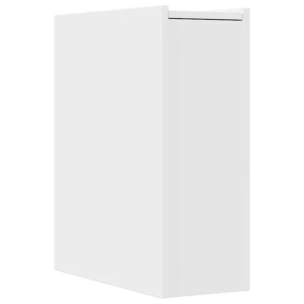 Badschrank aus Holz Massiv Weiß Wandmontage mit Schublade 80 x 18 x 60 cm
