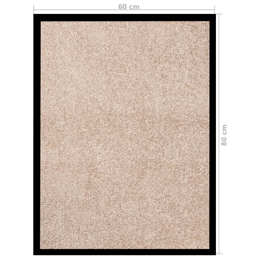 Fußmatte Rutschfest Polypropylen Beige 60 x 80 cm