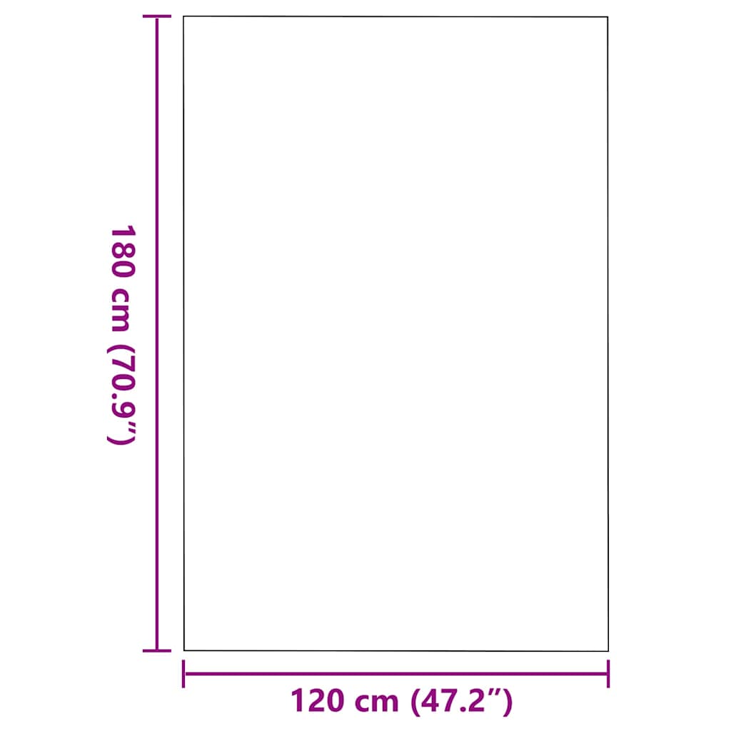 Fußmatte Rutschfest Polypropylen Beige 120 x 180 cm