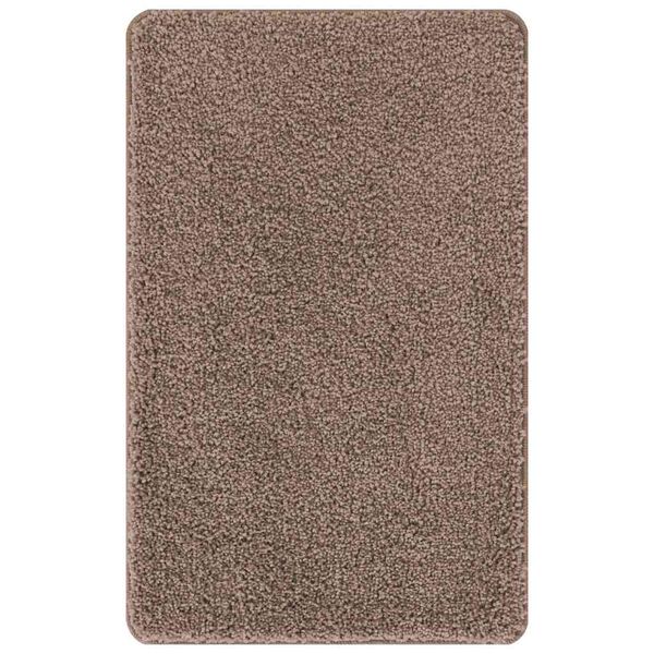 2er Set Badematte Braun Rutschfest Waschbar 50x50 & 60x90 cm