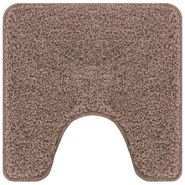 2er Set Badematte Braun Rutschfest Waschbar 50x50 & 60x90 cm
