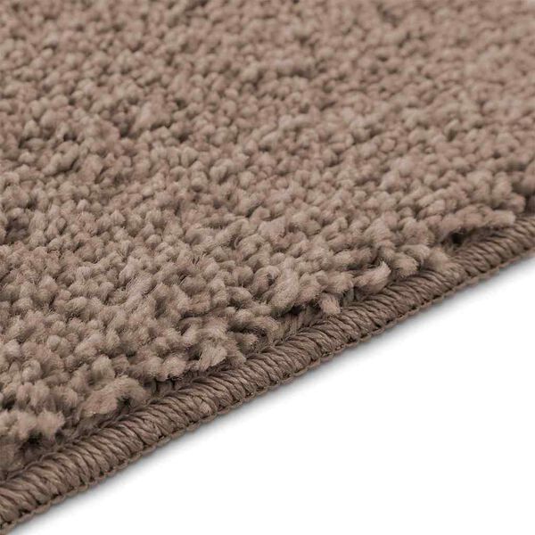 2er Set Badematte Braun Rutschfest Waschbar 50x50 & 60x90 cm