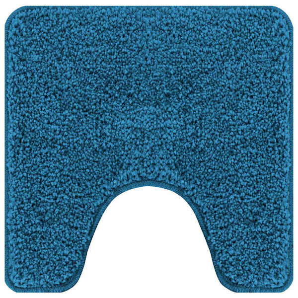 2er Set Badematte Blau Rutschfest Waschbar 50x50 & 60x90 cm