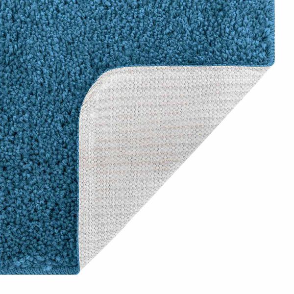 2er Set Badematte Blau Rutschfest Waschbar 50x50 & 60x90 cm
