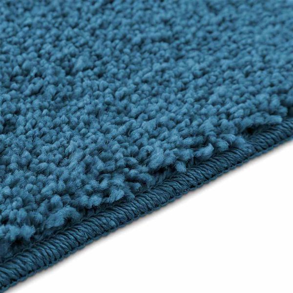 2er Set Badematte Blau Rutschfest Waschbar 50x50 & 60x90 cm