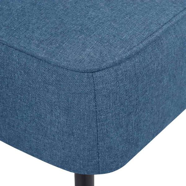 Cocktailsessel Retro Design Blau Stoff & Holz 64 x 73 x 81 cm