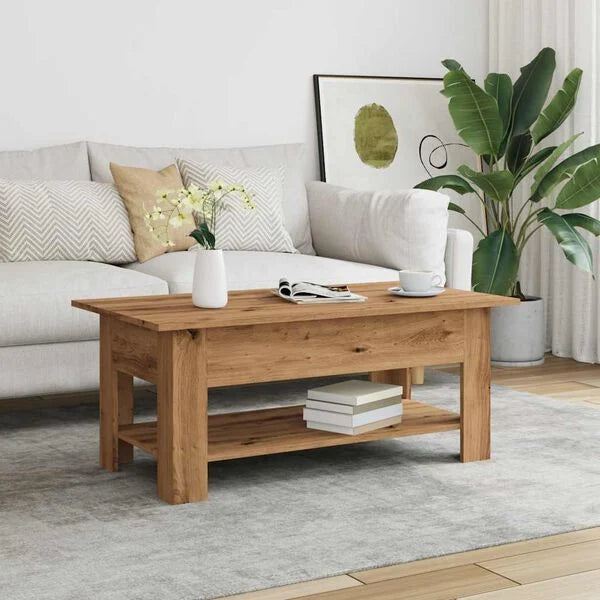 Couchtisch Artisan-Eiche 102x55x42 cm Holzwerkstoff mit Stauraum