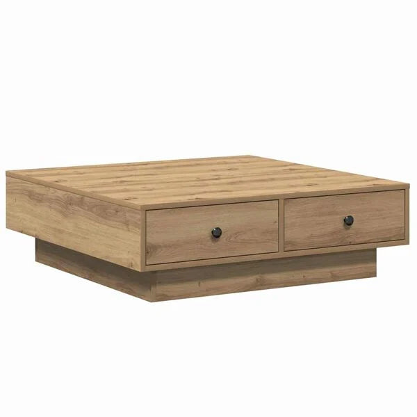 Couchtisch Artisan-Eiche 90x90x28 cm Holzwerkstoff mit Schublade