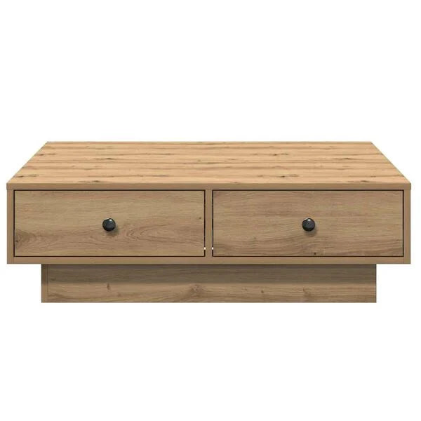 Couchtisch Artisan-Eiche 90x90x28 cm Holzwerkstoff mit Schublade