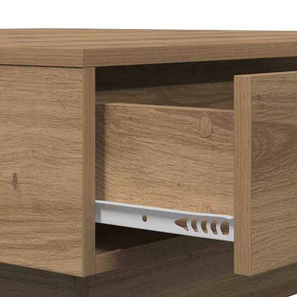 Couchtisch Artisan-Eiche 90x90x28 cm Holzwerkstoff mit Schublade