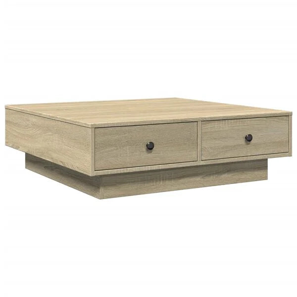 Couchtisch Sonoma Eiche 90x90x28 cm Holzwerkstoff mit Schublade