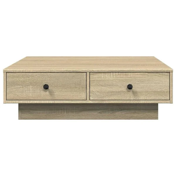 Couchtisch Sonoma Eiche 90x90x28 cm Holzwerkstoff mit Schublade