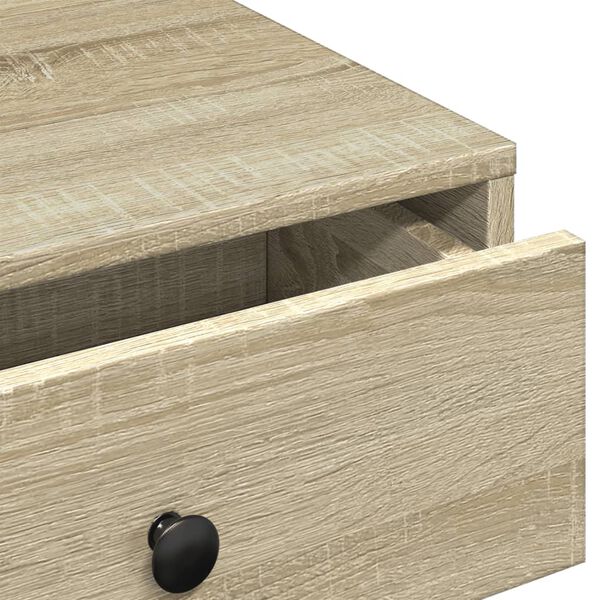 Couchtisch Sonoma Eiche 90x90x28 cm Holzwerkstoff mit Schublade