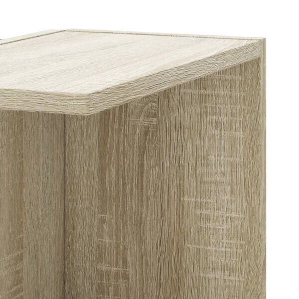 Wand-Eckregal Sonoma Eiche 36,5x36,5x140 cm Holzwerkstoff 5 Ablagen