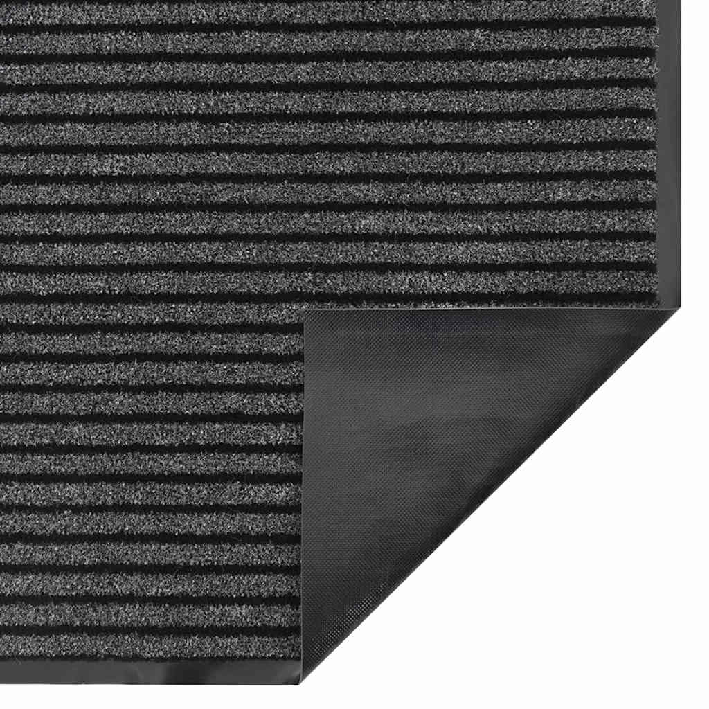 Anti-Rutsch Fußmatte aus Polypropylen Schwarz 80 x 120 cm