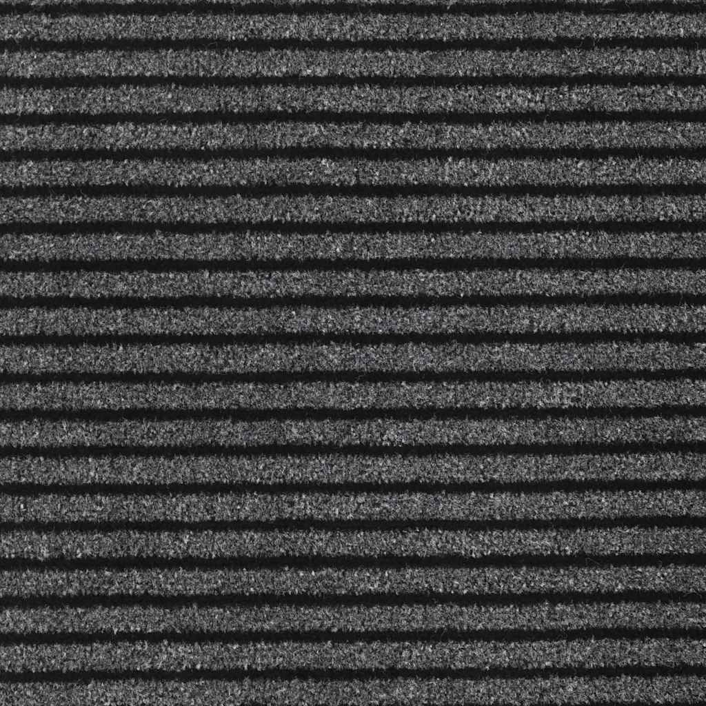 Anti-Rutsch Fußmatte aus Polypropylen Schwarz 80 x 120 cm