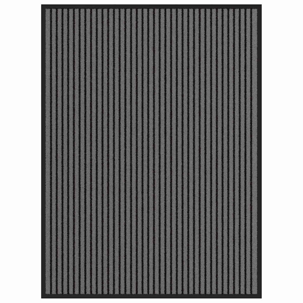 Anti-Rutsch Fußmatte aus Polypropylen Schwarz 80 x 120 cm