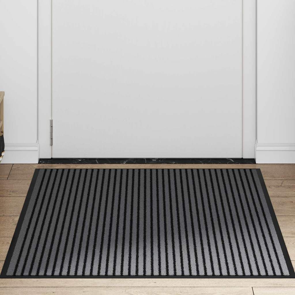 Anti-Rutsch Fußmatte aus Polypropylen Schwarz 80 x 120 cm