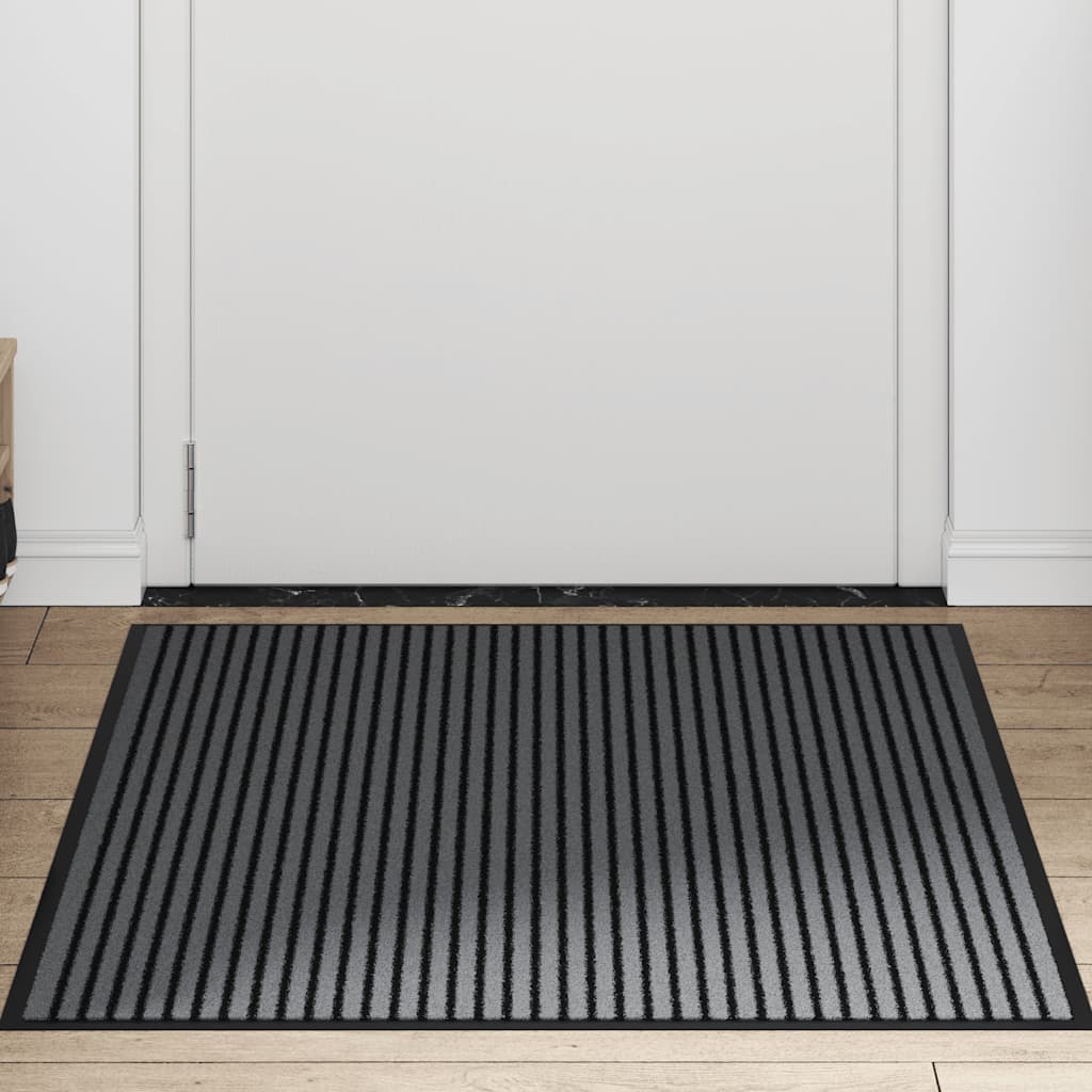 Anti-Rutsch Fußmatte aus Polypropylen Schwarz 90 x 150 cm