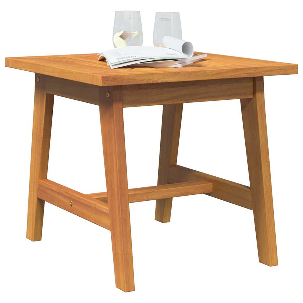 Garten-Beistelltisch Akazie Massivholz geölt Natur 45 x 45 x 40 cm