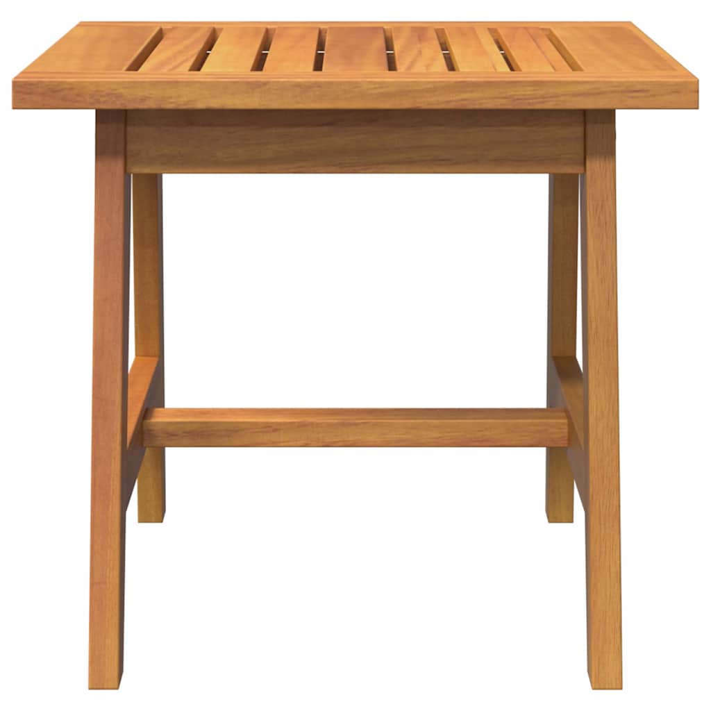 Garten-Beistelltisch Akazie Massivholz geölt Natur 45 x 45 x 40 cm