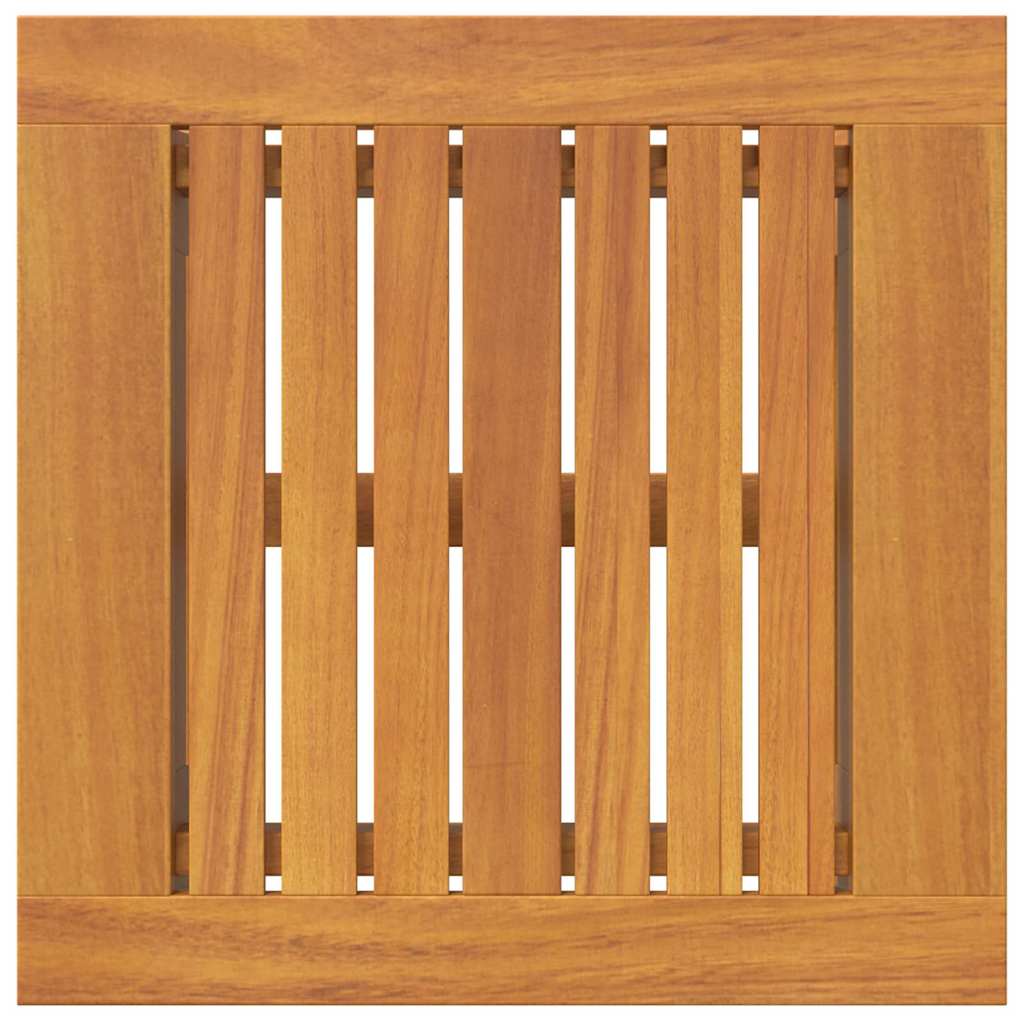 Garten-Beistelltisch Akazie Massivholz geölt Natur 45 x 45 x 40 cm