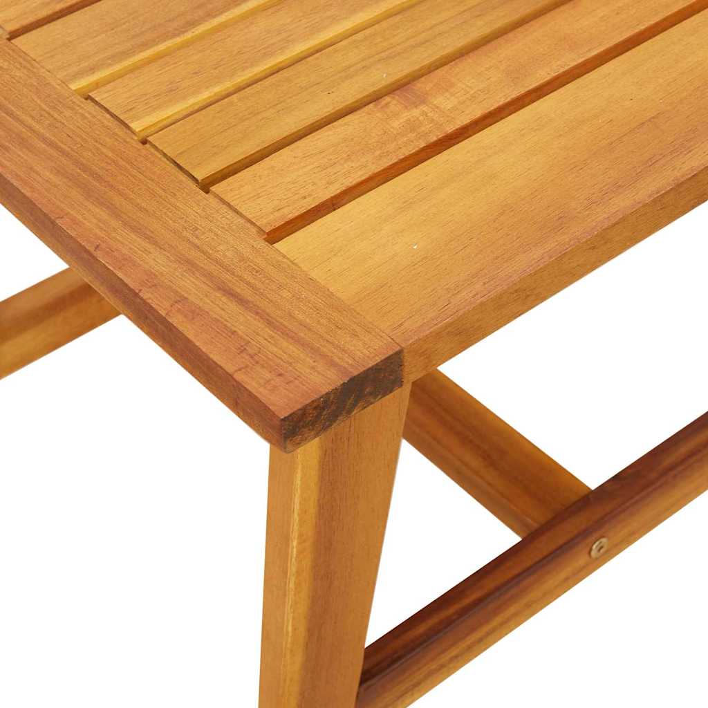Garten-Beistelltisch Akazie Massivholz geölt Natur 45 x 45 x 40 cm