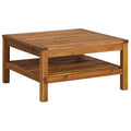 Gartentisch Akazie Massivholz 65 x 65 x 35 cm