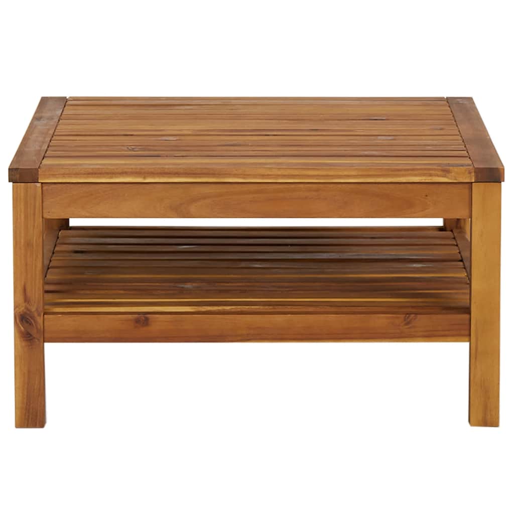 Gartentisch Akazie Massivholz 65 x 65 x 35 cm