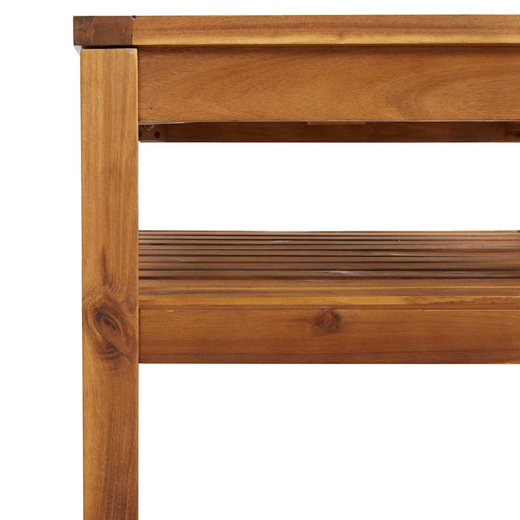 Gartentisch Akazie Massivholz 65 x 65 x 35 cm