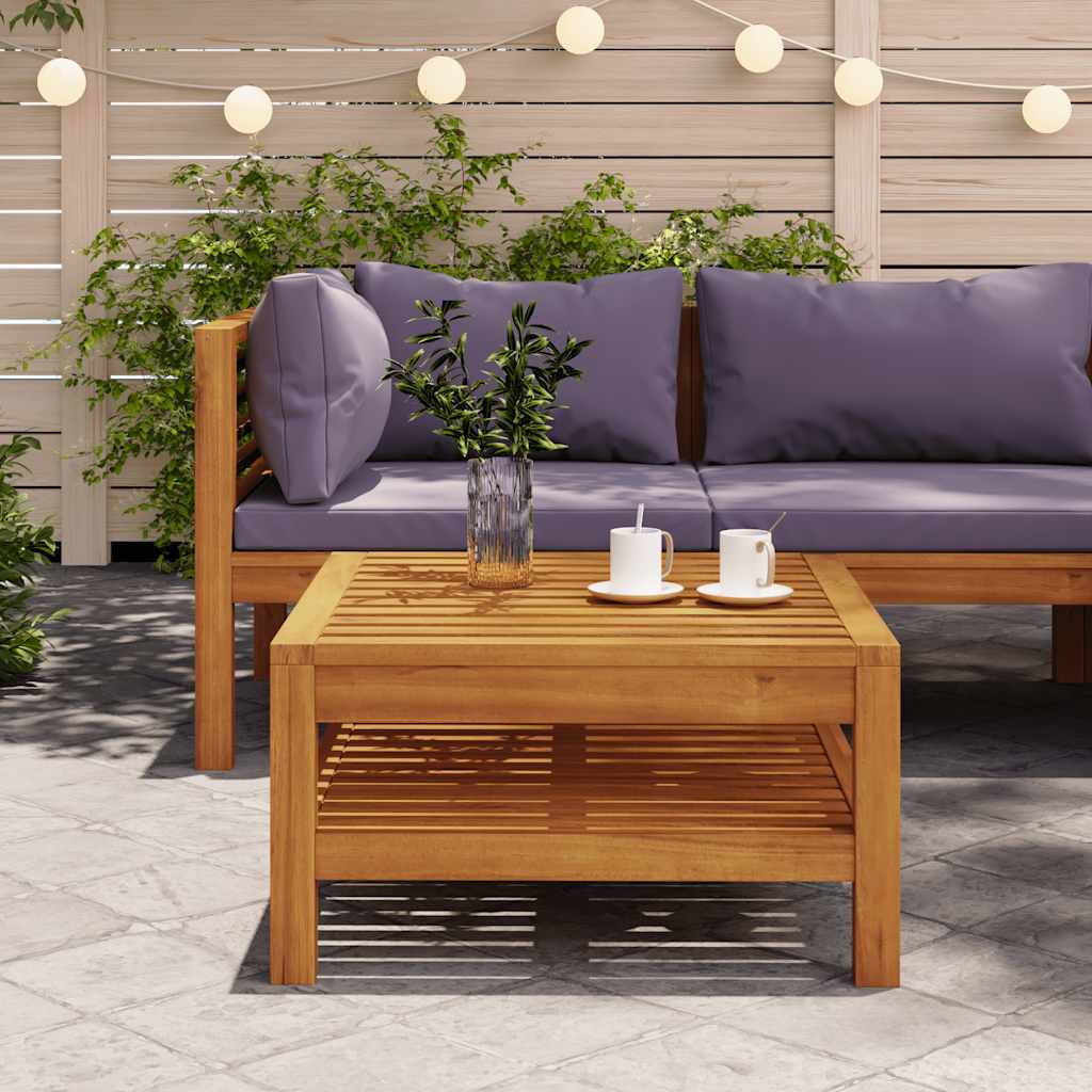 Gartentisch Akazie Massivholz 65 x 65 x 35 cm