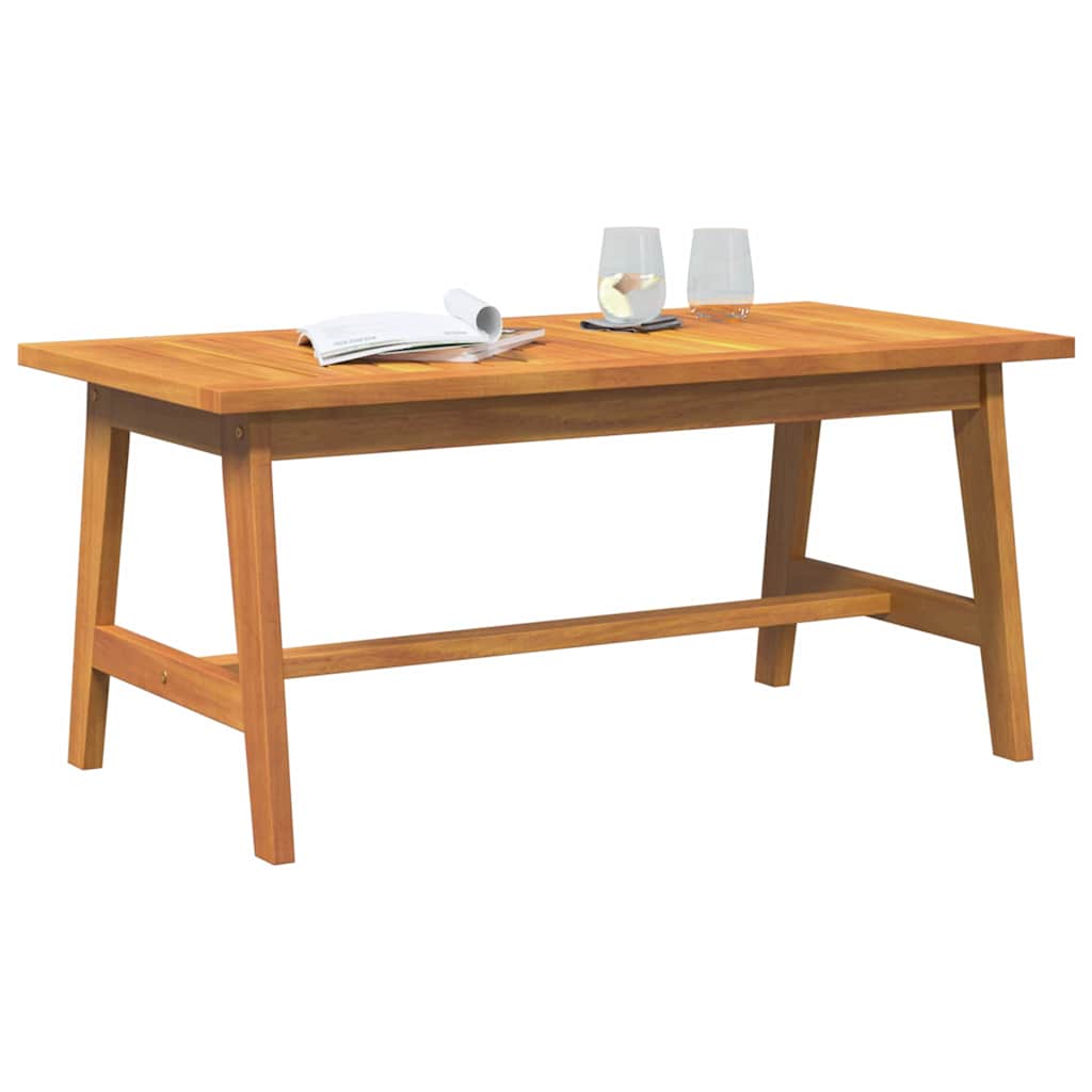 Gartentisch Akazie Massivholz geölt Natur 90 x 45 x 40 cm