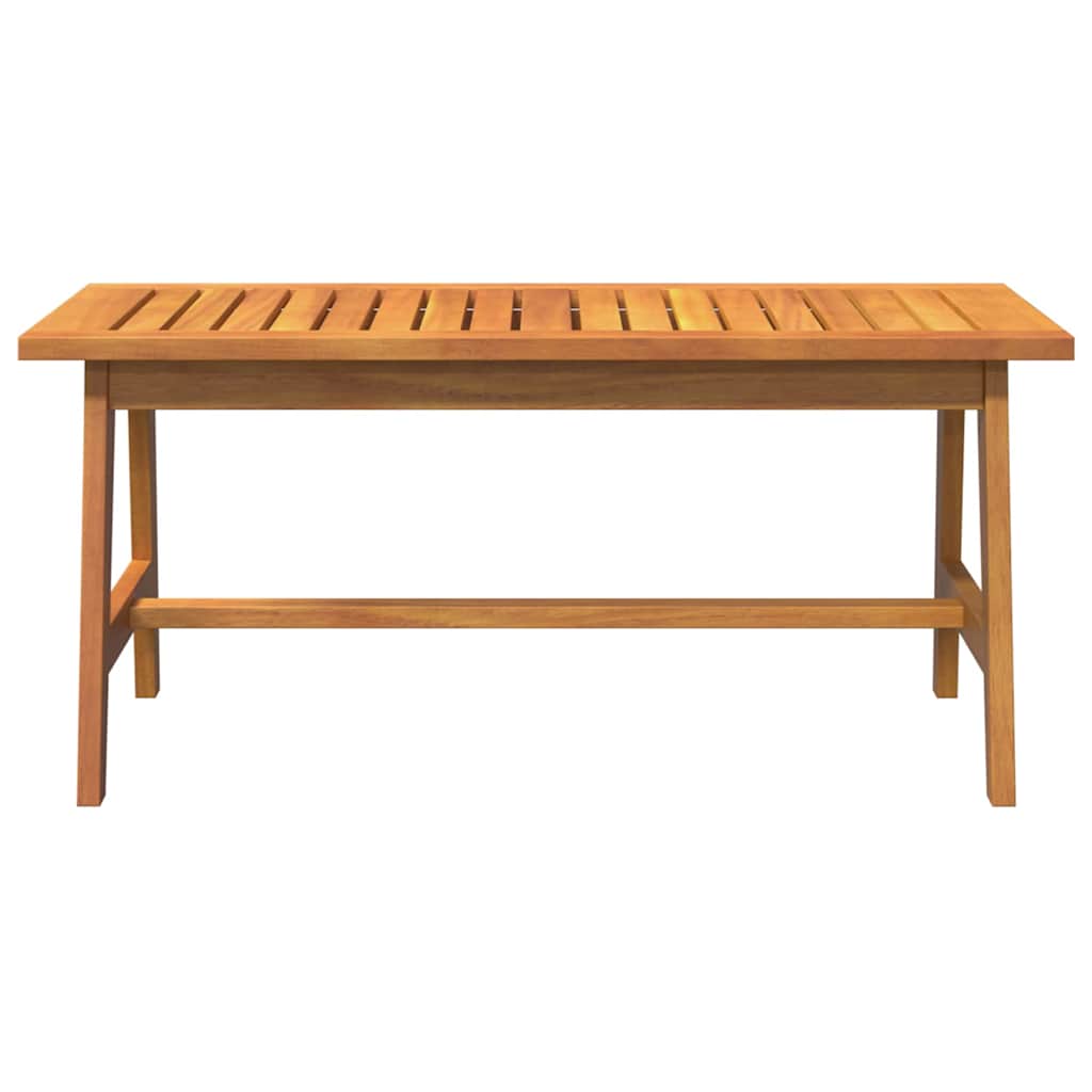 Gartentisch Akazie Massivholz geölt Natur 90 x 45 x 40 cm