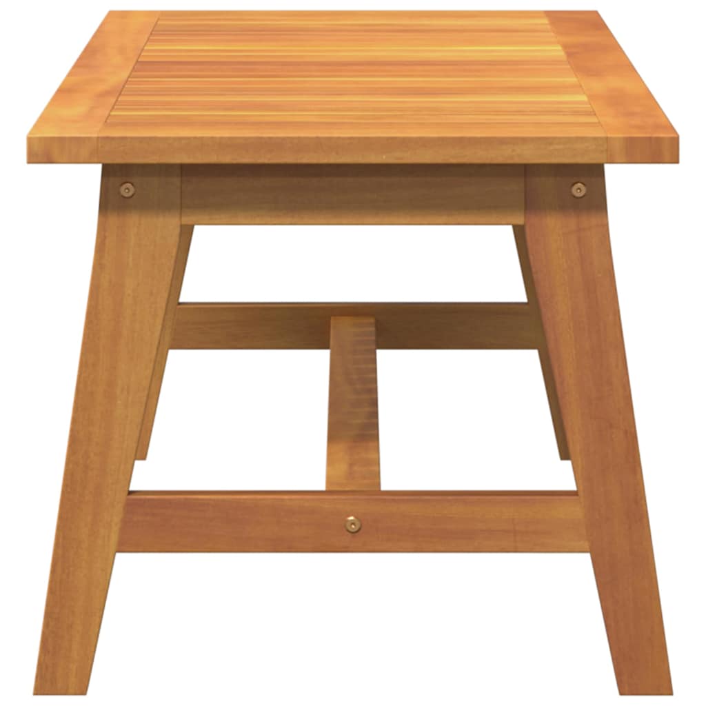 Gartentisch Akazie Massivholz geölt Natur 90 x 45 x 40 cm