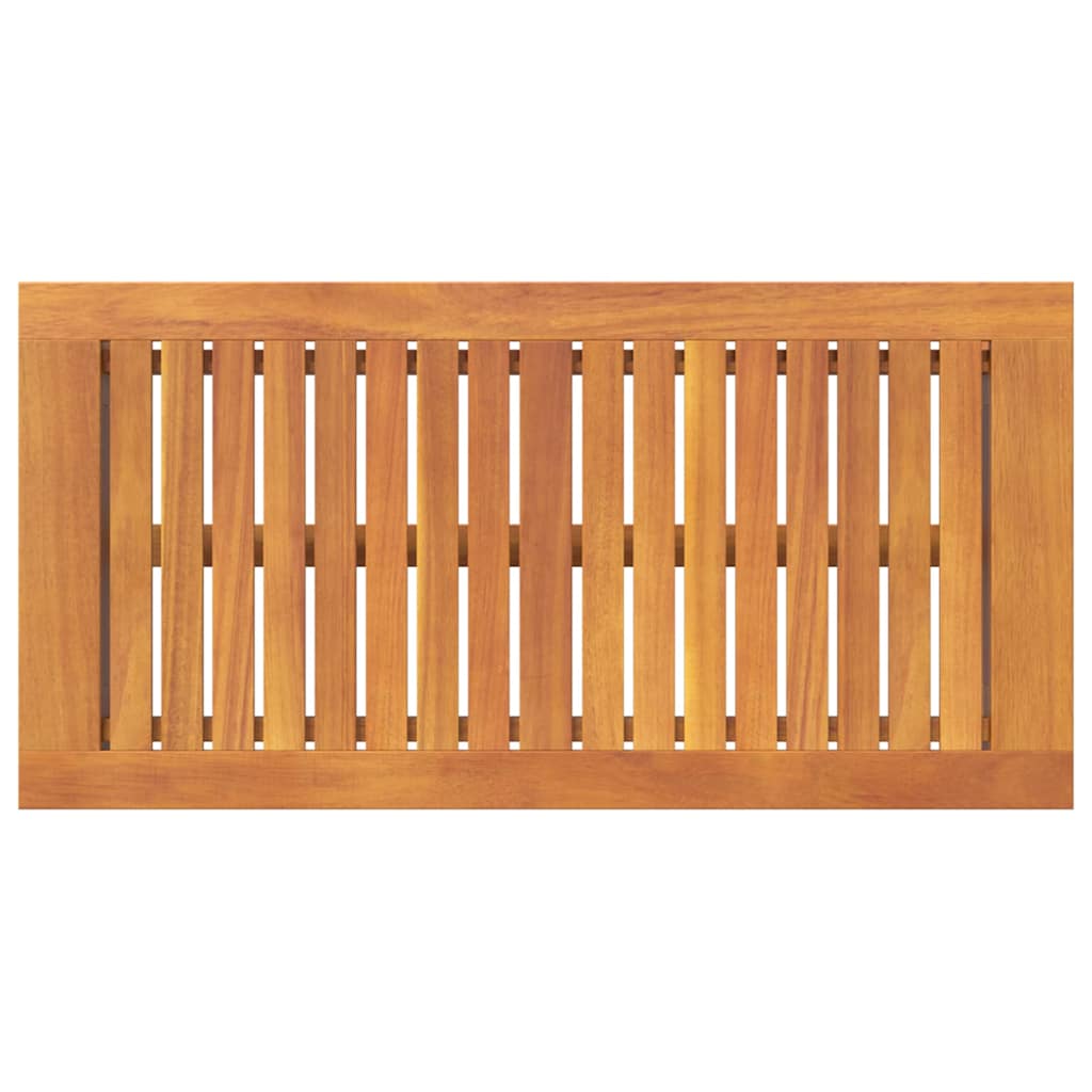 Gartentisch Akazie Massivholz geölt Natur 90 x 45 x 40 cm