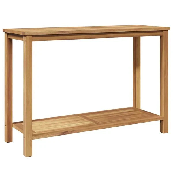 Konsolentisch Teak Massivholz Braun mit Stauraum 110 x 40 x 45 cm Outdoor