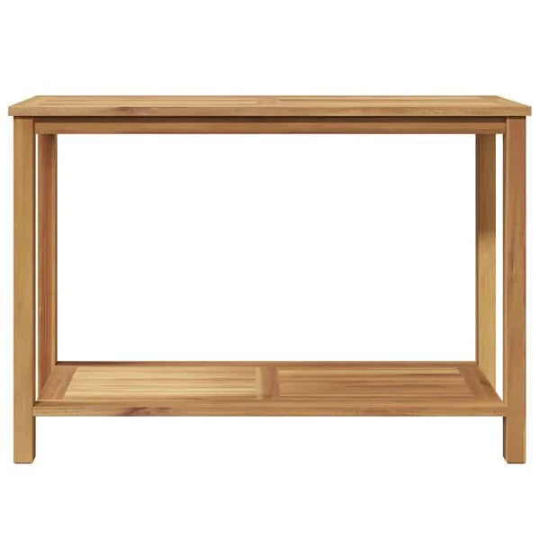 Konsolentisch Teak Massivholz Braun mit Stauraum 110 x 40 x 45 cm Outdoor