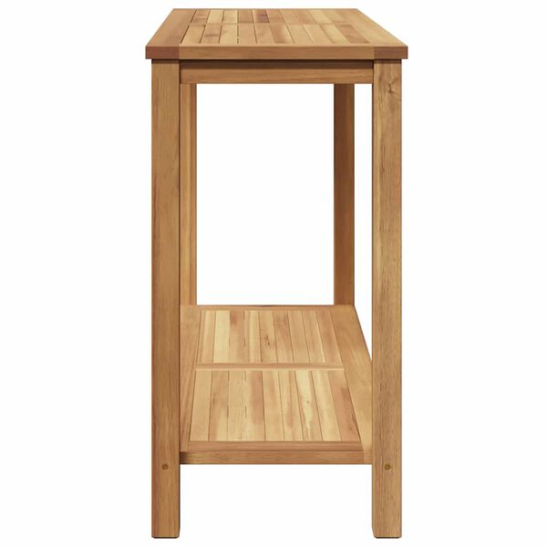 Konsolentisch Teak Massivholz Braun mit Stauraum 110 x 40 x 45 cm Outdoor