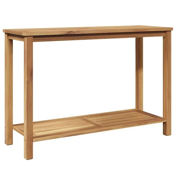 Konsolentisch Teak Massivholz Braun mit Stauraum 110 x 40 x 45 cm Outdoor