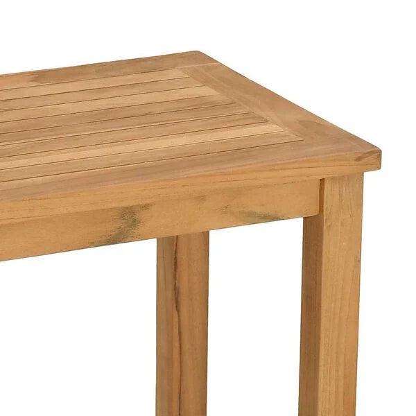 Konsolentisch Teak Massivholz Braun mit Stauraum 110 x 40 x 45 cm Outdoor