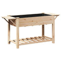 Garten-Pflanzgefäß mit Regal Fichte Massivholz 155 x 59 x 76,5 cm