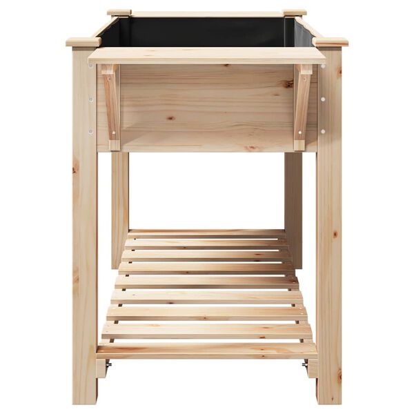 Garten-Pflanzgefäß mit Regal Fichte Massivholz 155 x 59 x 76,5 cm